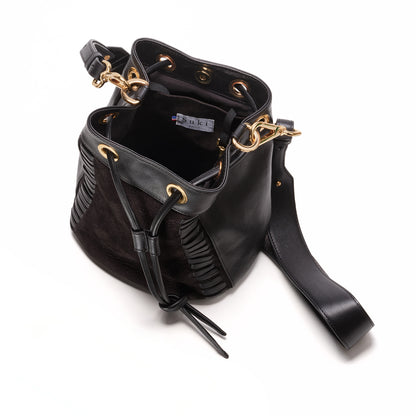 Altaï black de face — cuir pleine fleur à tannage végétal, cousu main rue Labie, Paris 17