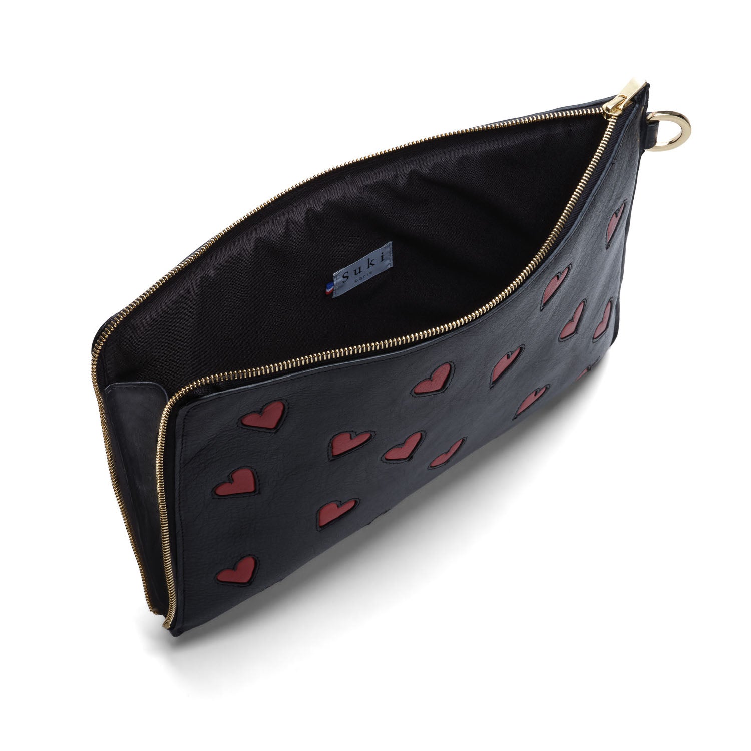 Artemis vue ouverte, intérieur cuir souple pour MacBook