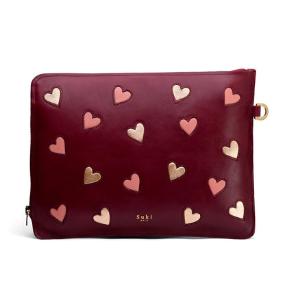 Housse laptop cuir tannage végétal, format 13 pouces