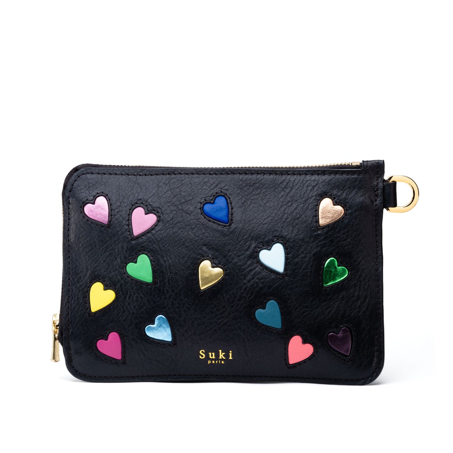 Pochette cuir tannage végétal, fait main à Paris — Adonis