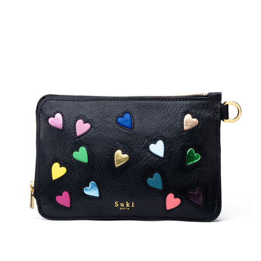 Pochette cuir tannage végétal, fait main à Paris — Adonis