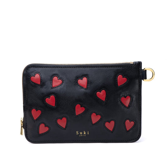 Pochette cuir soirée, fait main à Paris — Cassiopée