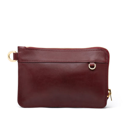 Pochette cuir upcyclé, finitions artisanales — Suki Paris