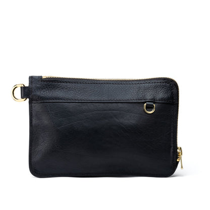 Coloris chaud sur pochette cuir créateur — Suki Paris