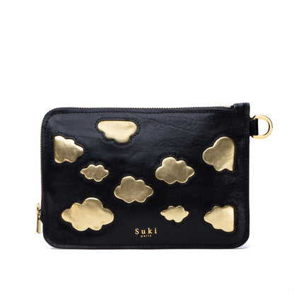 Pochette cuir italien fait main, coloris doux — Zéphyr