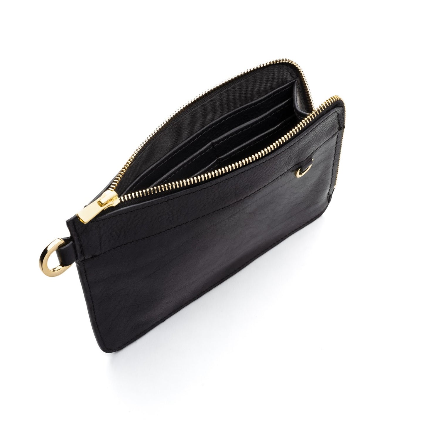 Pochette cuir 2 en 1 : clutch ou sac — fait main Paris