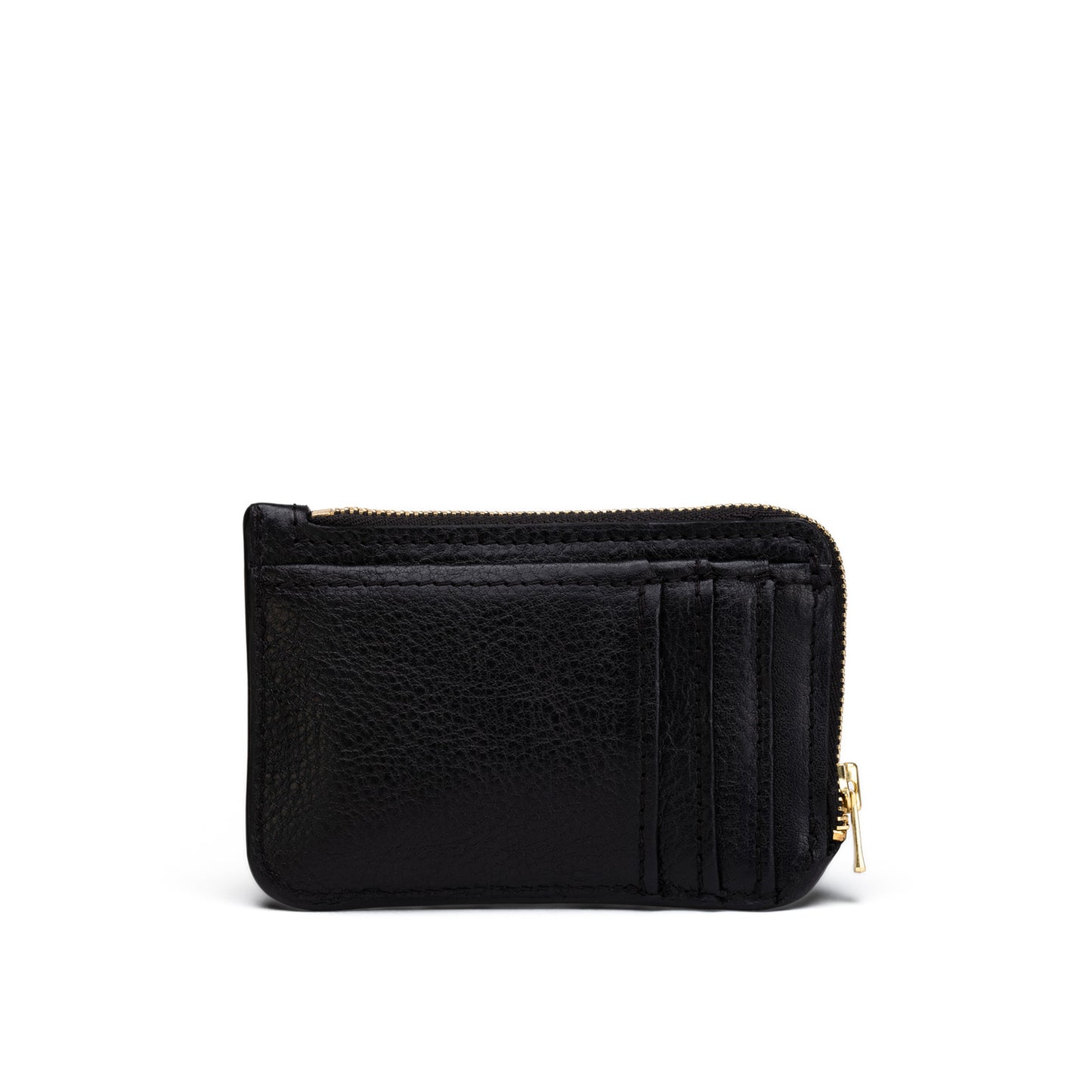 Porte-monnaie 4 cartes en cuir camel, intérieur poche à monnaie