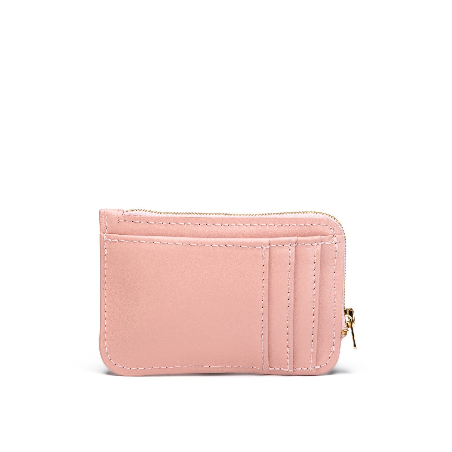 Porte-monnaie cuir artisanal coloris rose, format mini — fait main Paris