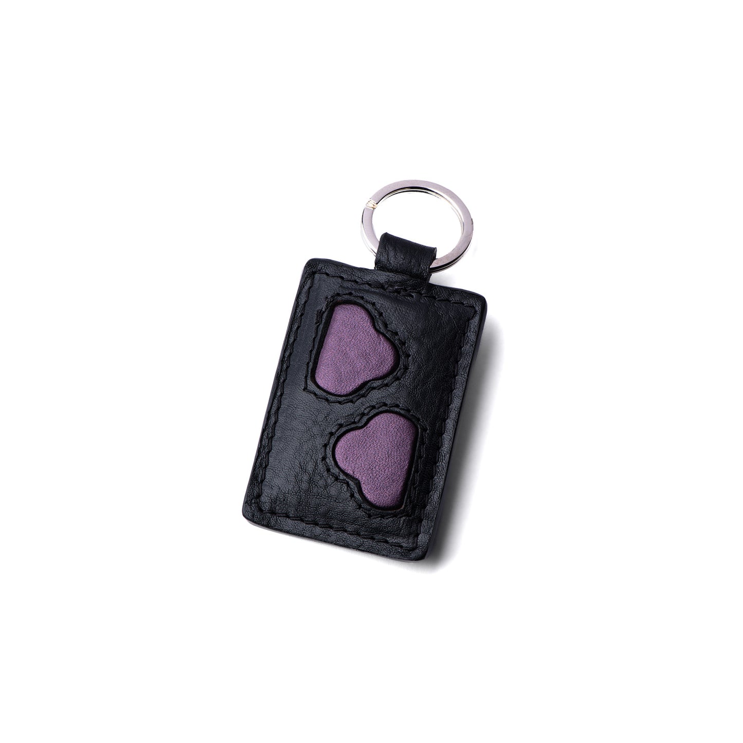 Porte-clé motif nuage en cuir, maroquinerie artisanale parisienne