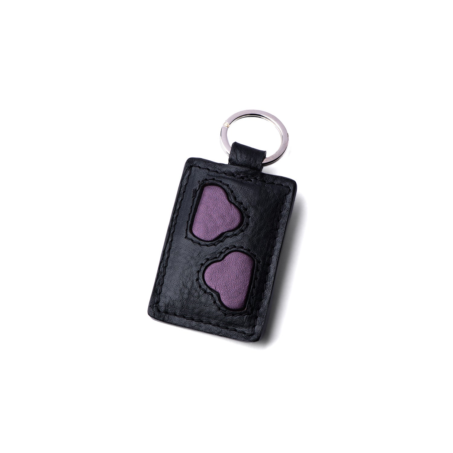 Porte-clé motif nuage en cuir, maroquinerie artisanale parisienne