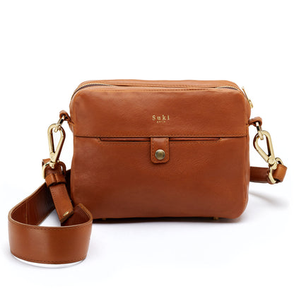 Cisco camel, sac appareil photo cuir bandoulière réglable
