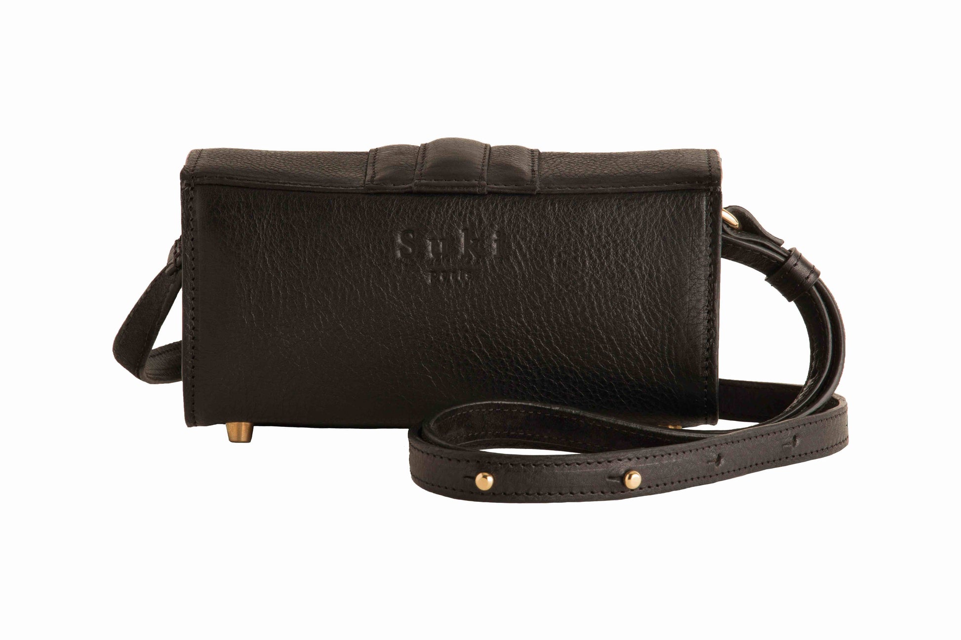 Mumbai, sac cuir camel femme format structuré — Suki Paris