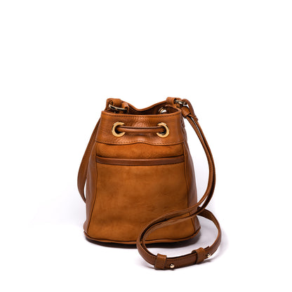 Pichu black, sac seau cuir noir femme format mini — Suki Paris